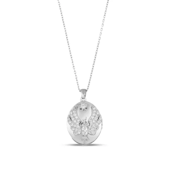 SilverPoint Anka Kuşu Detaylı  Kolye